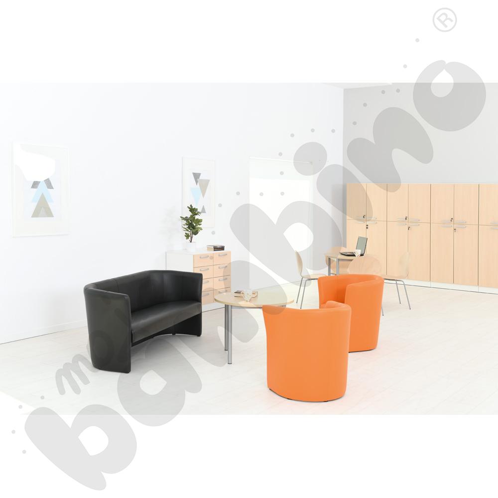 Fotel Club pomarańczowy