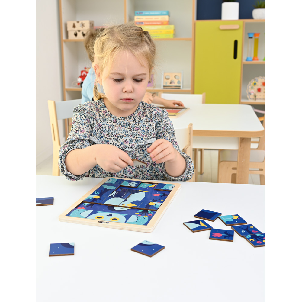 Puzzle s prekvapením - Sova a tučniak