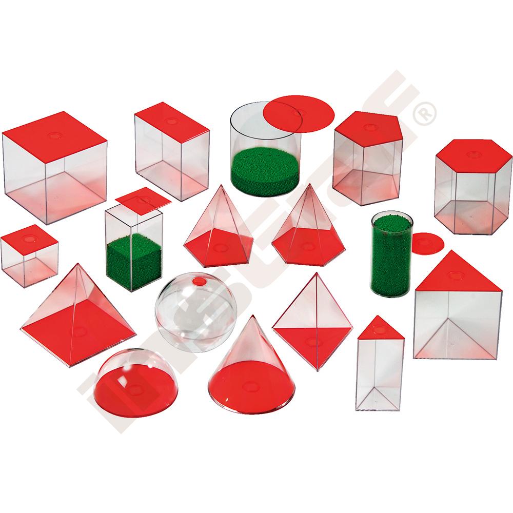 Sada geometrických těles, 17 ks