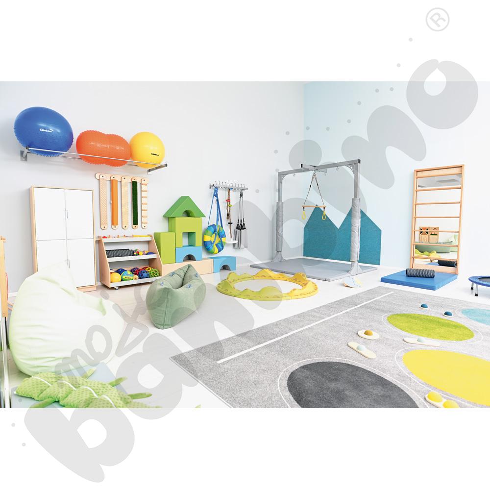 Drabinka przyścienna z lustrem