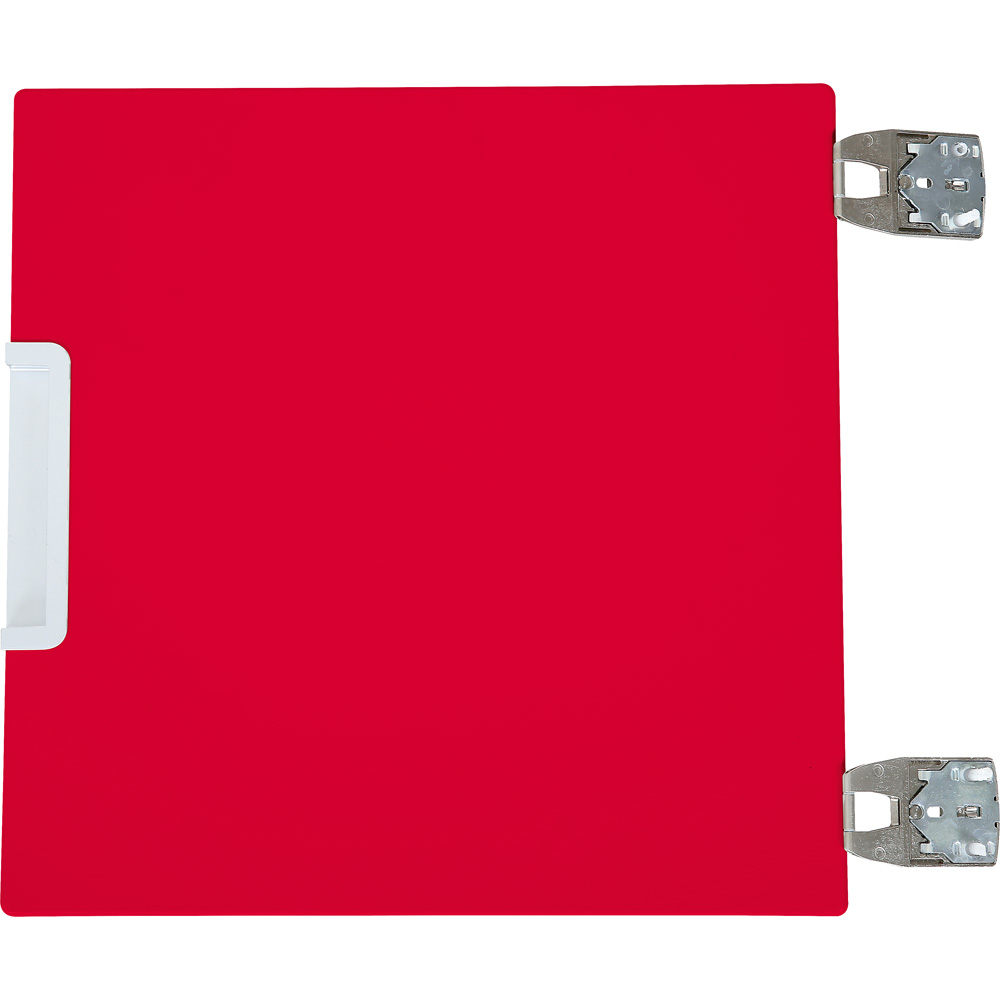 Quadro - malé dvierka 90 st. pripevnené ku korpusu - červená