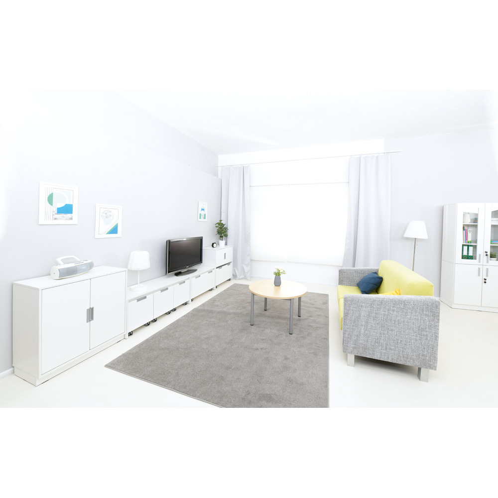 Quadro - lavička nad veľký úložný box, biela