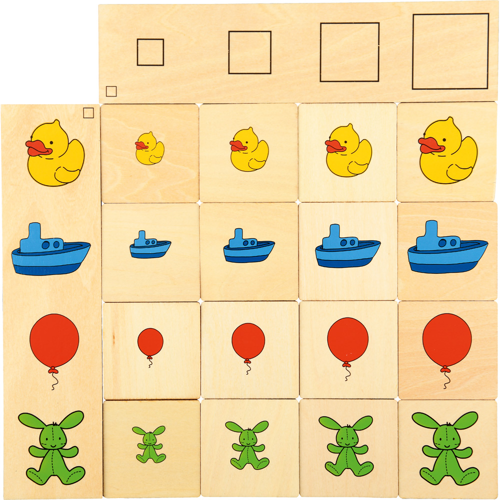 Logické puzzle – množstvá, tvary, farby