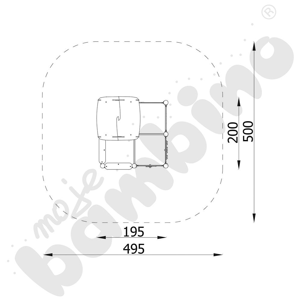 Orbis - chatka Jasia, drewniane słupy