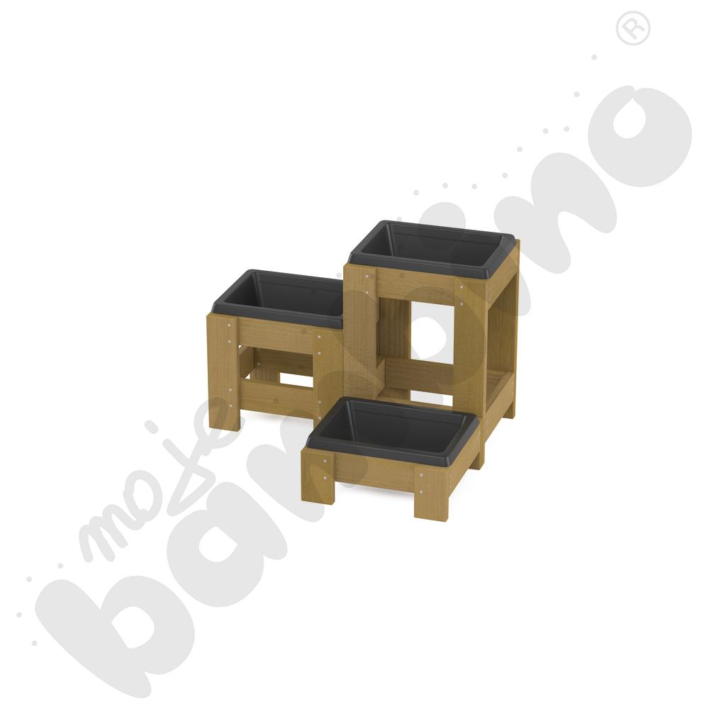 Donica Terra z pojemnikiem, niska