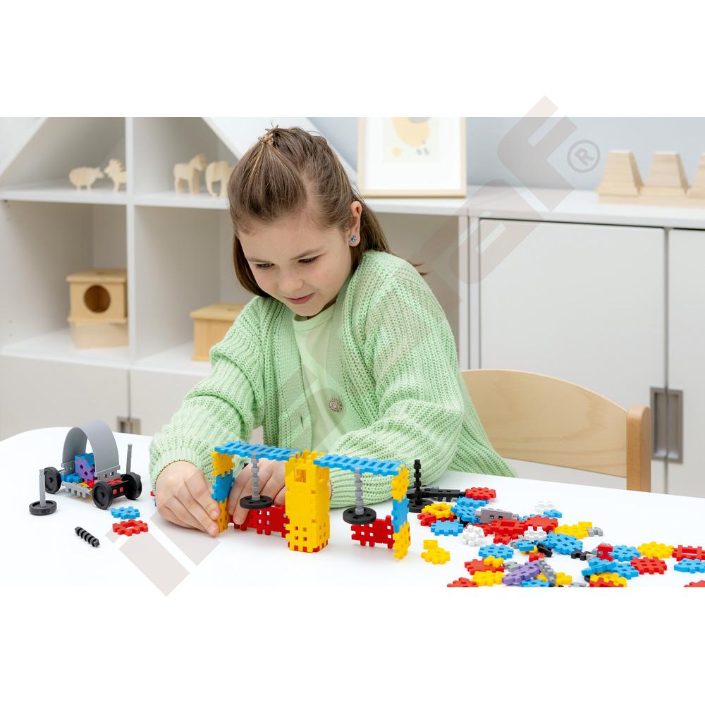 Mini oplátky sada Konstruktor expert, 141 dielov