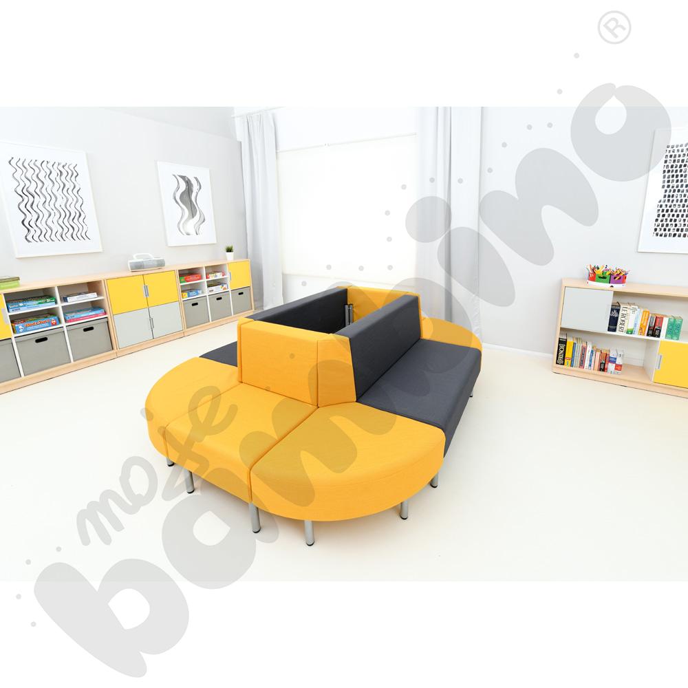 Fotel Inflamea 1, 1 os. - musztardowy