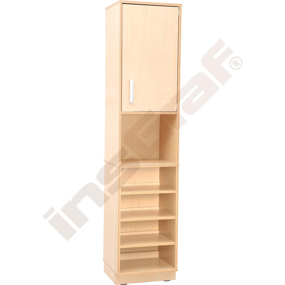 Regál s dvierkami (Flexi-TJ 57T), šírka 47, výška 203 cm, znížená horľavosť 