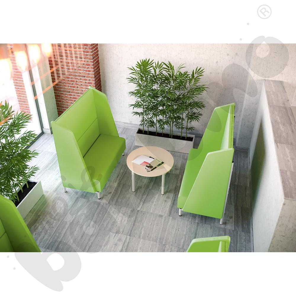 Kanapa wyciszająca Arkadia z zielonymi bokami