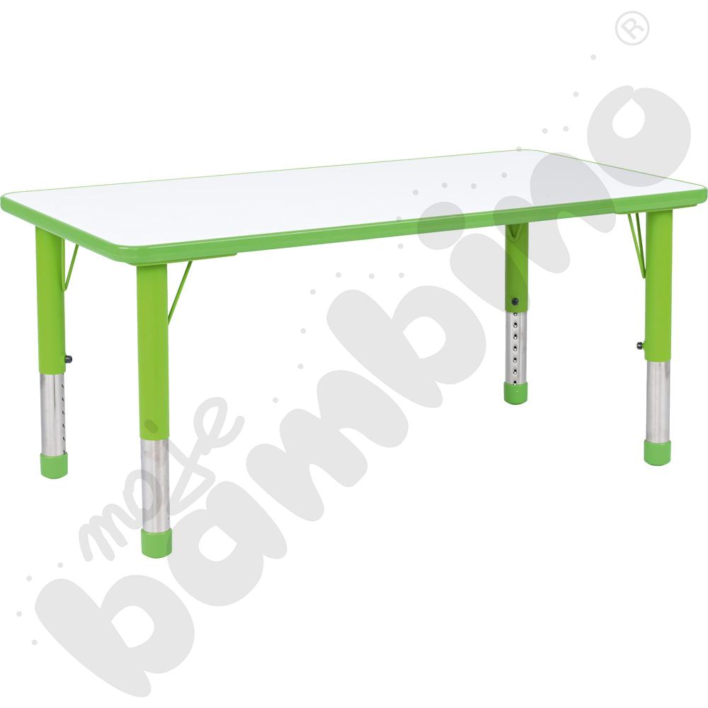 Stolik Pino prostokątny z regulowaną wysokością, rozm. 0-3 - zielony