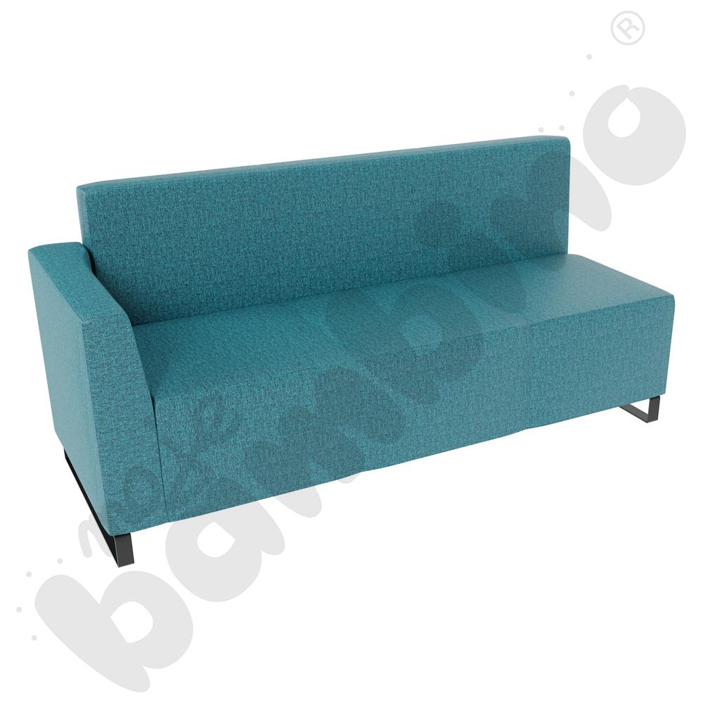Sofa Universum 3-os. wys. 82 cm, bok niski lewy, tkanina RO22