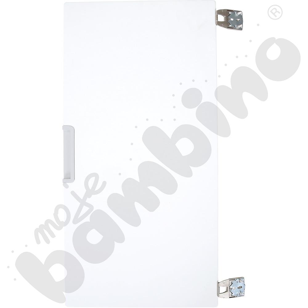 Quadro - drzwiczki średnie 90, mocowane do przegrody - białe