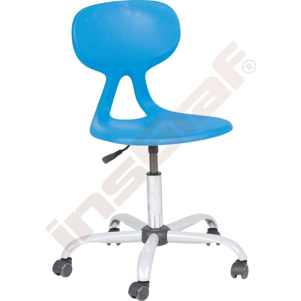 
Drehstuhl Colores auf Rollen, hvstb. 43-56 cm, blau
