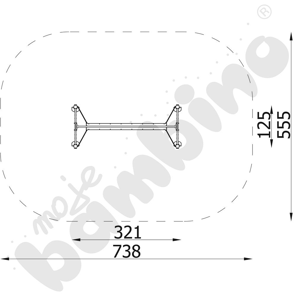 NinjaWorkout Starter - Ruchoma kładka