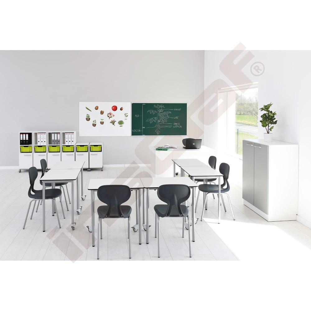 Obdĺžnikový stôl easyMoove, veľ. 6, výška 76 cm
