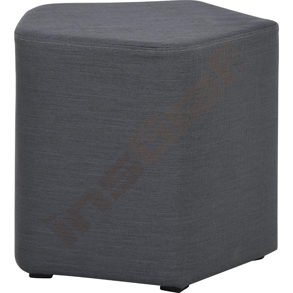 
Inflamea Hocker pentagonal, schiefergrau
