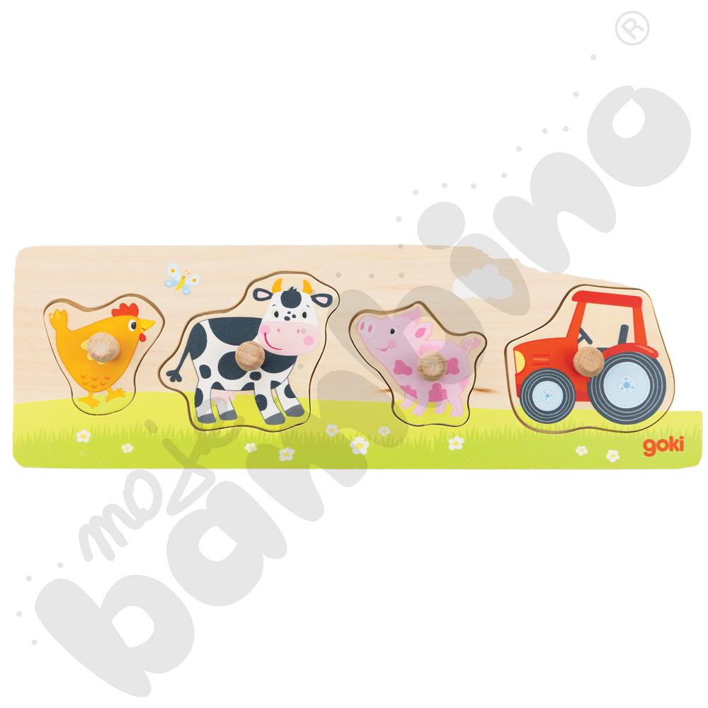 Układanka drewniana – zwierzątka