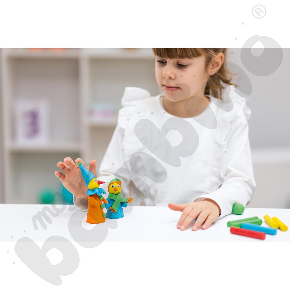 Plastelina niebieska, 10 szt.