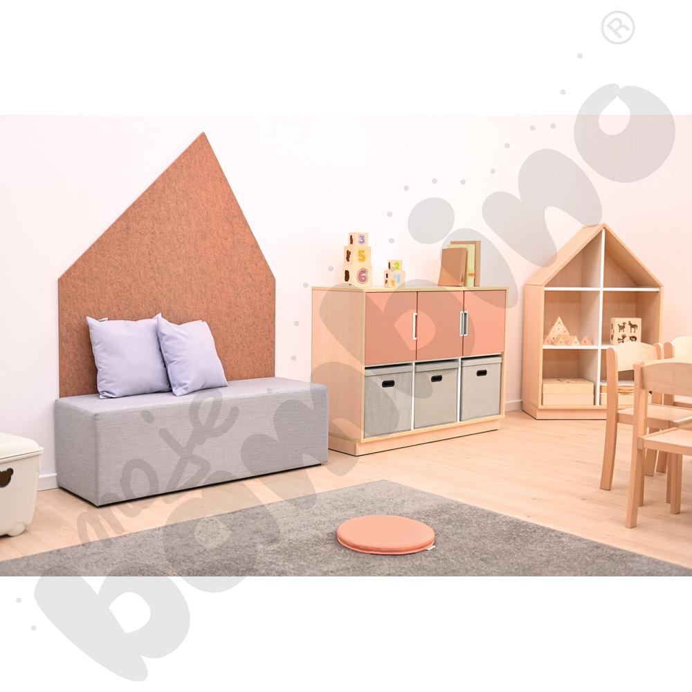 EKO dekor - domek duży - łososiowy