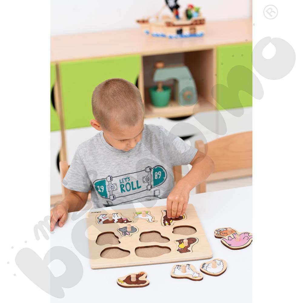 Układanka drewniana - zwierzęta hodowlane