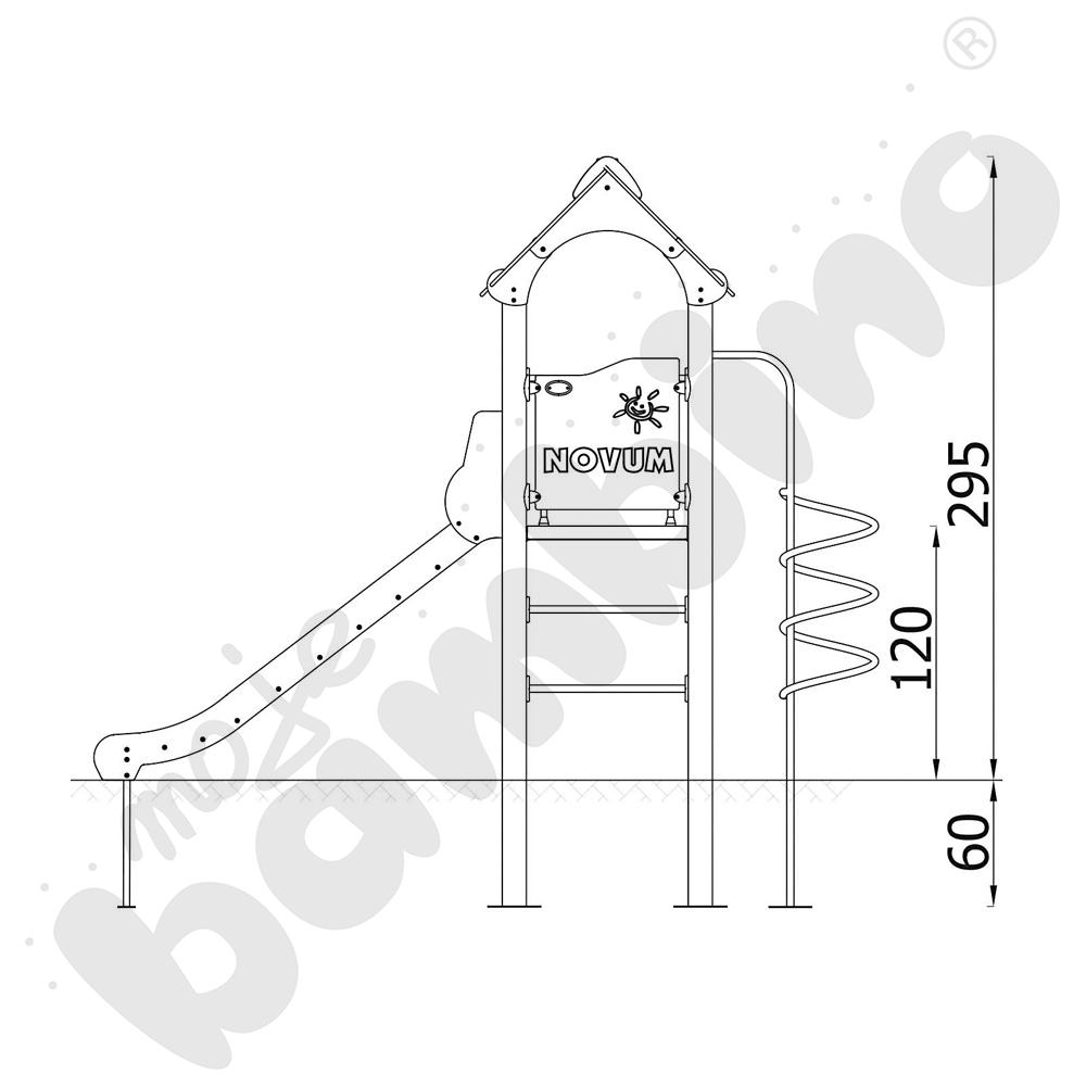 Orbis - wieża 5, metalowe słupy