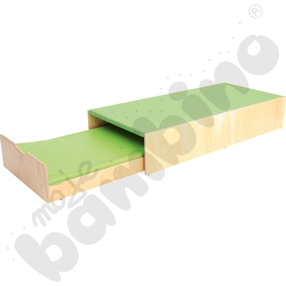 Podest z łóżeczkiem, wys. 30 cm - jasnozielony