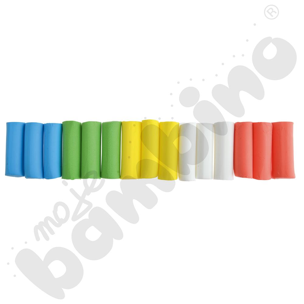 Ultra miękka masa plastyczna, 5 kol. klasycznych, 1100 g