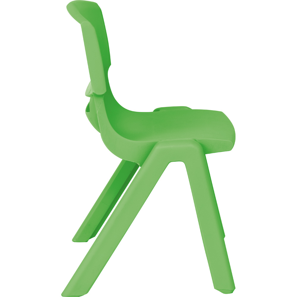 Stolička Dumi veľ. 2 - výška 31 cm - k stolom 53 cm - zelená 