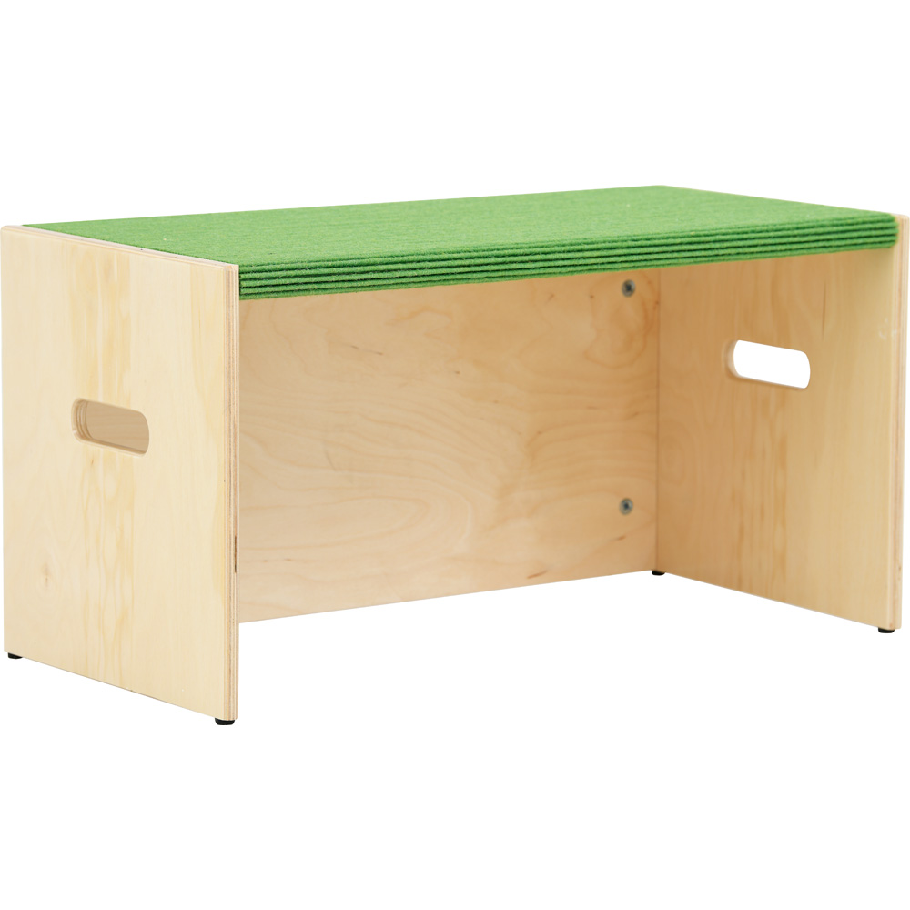 Obdĺžnikové pódium, výška 34 cm - bledozelené