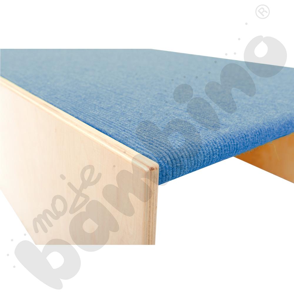 Podest z wnękami po bokach, wys. 30 cm - jasnoniebieski