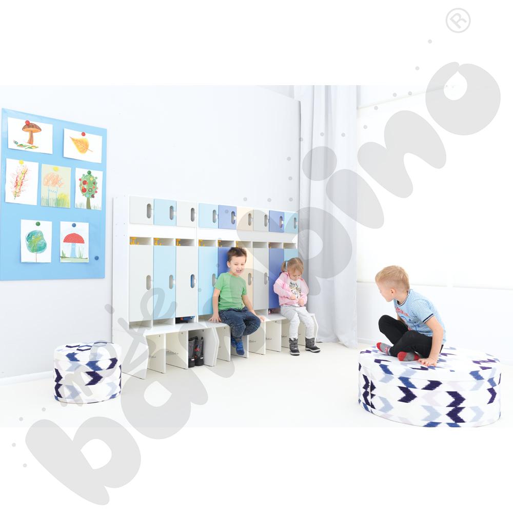 Szatnia Kameleon 6 - zestaw 4, biała skrzynia