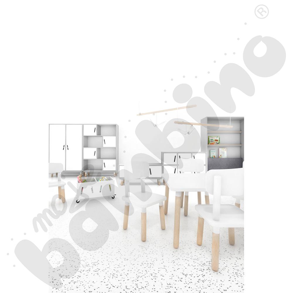 Biblioteczka niska TAB na kółkach