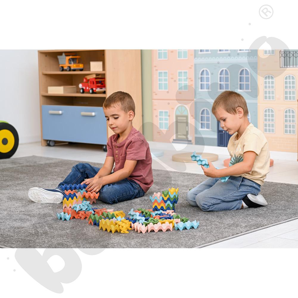 Klocki kreatywne fale, 90 elem.