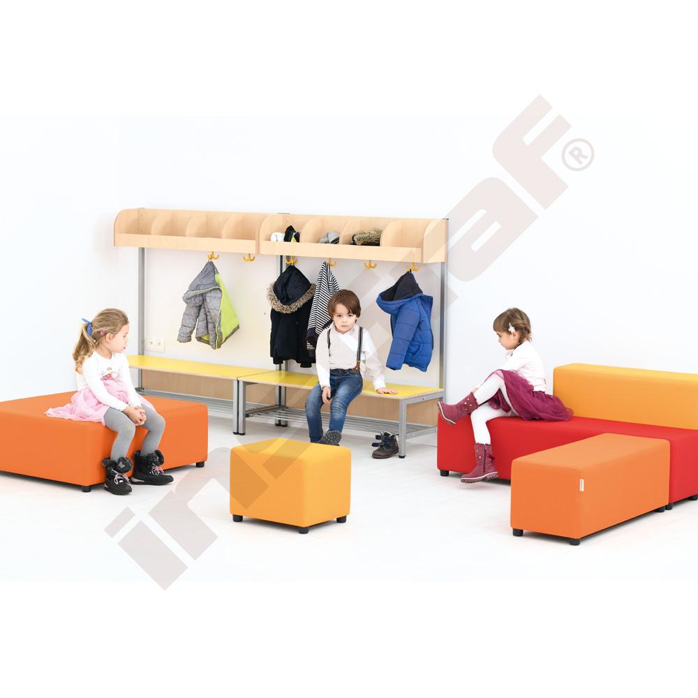 Taburetka Blocco Mini 1-miestna - oranžová