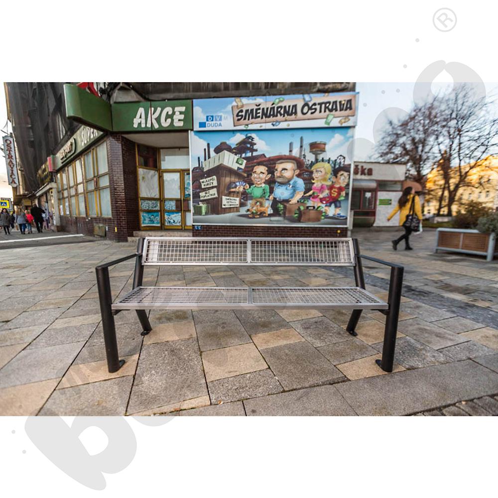 Ławka stalowa Gladiator z oparciem