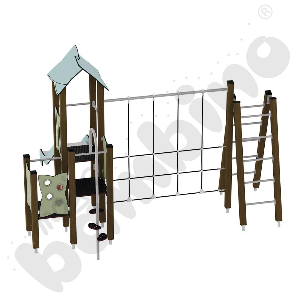 Zestaw Urbi 7, słupy drewniane C