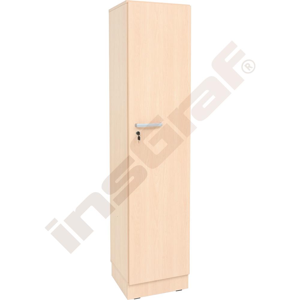 Grande úzký regál, výška 187 cm, hluboký, světlý javor