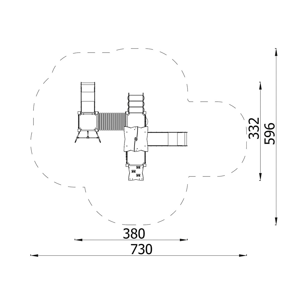 Zostava Urbi 5, drevené stĺpy B