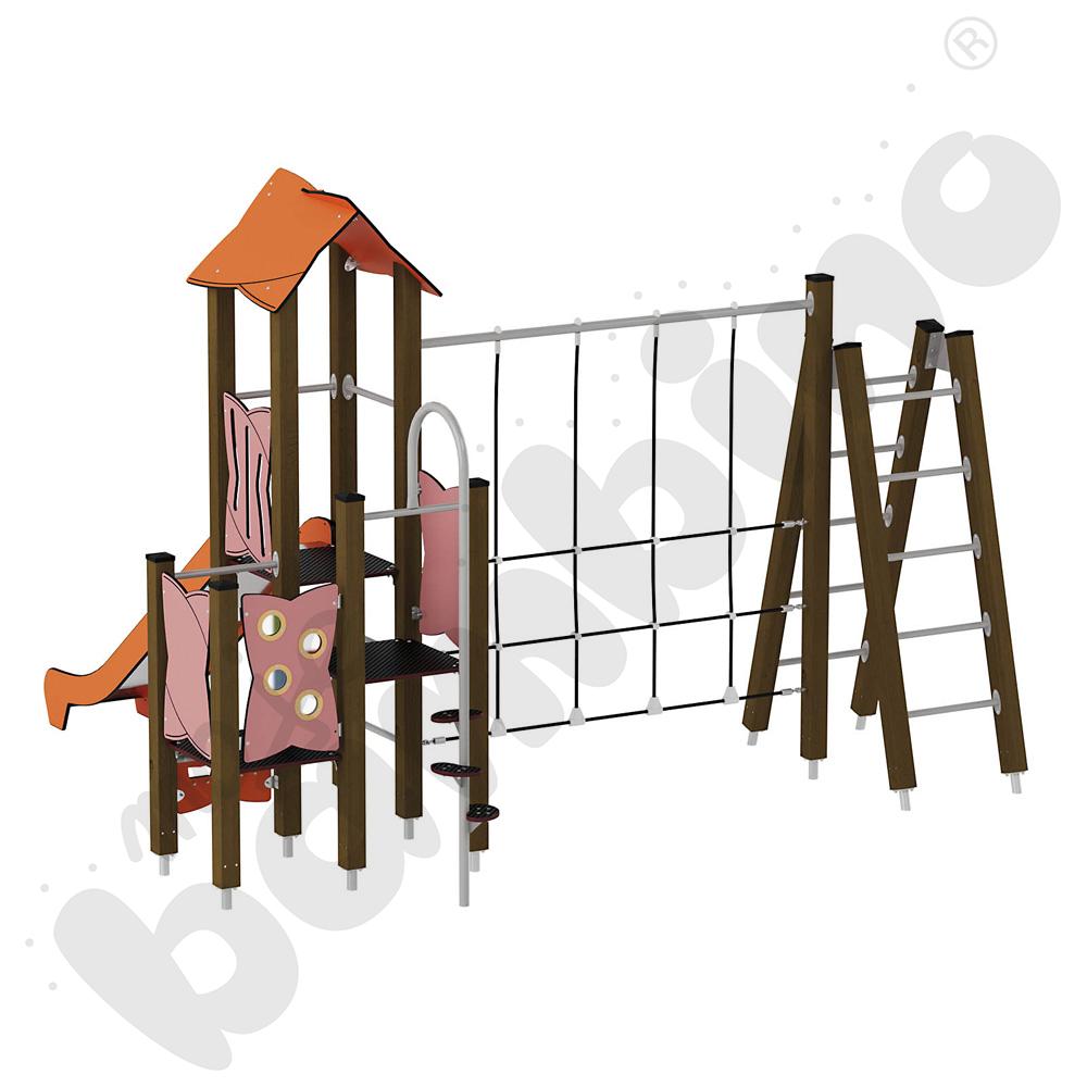 Zestaw Urbi 7, słupy drewniane A