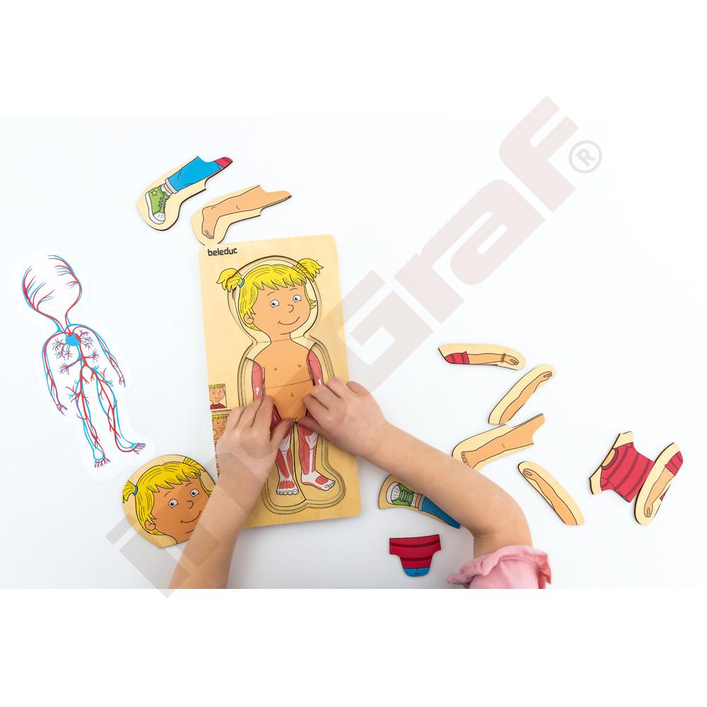 Vícevrstvé puzzle - holčička