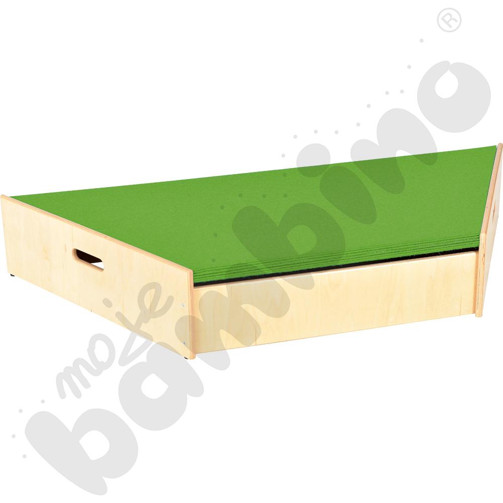 Podest trapezowy, wys. 20 cm - ciemnozielony