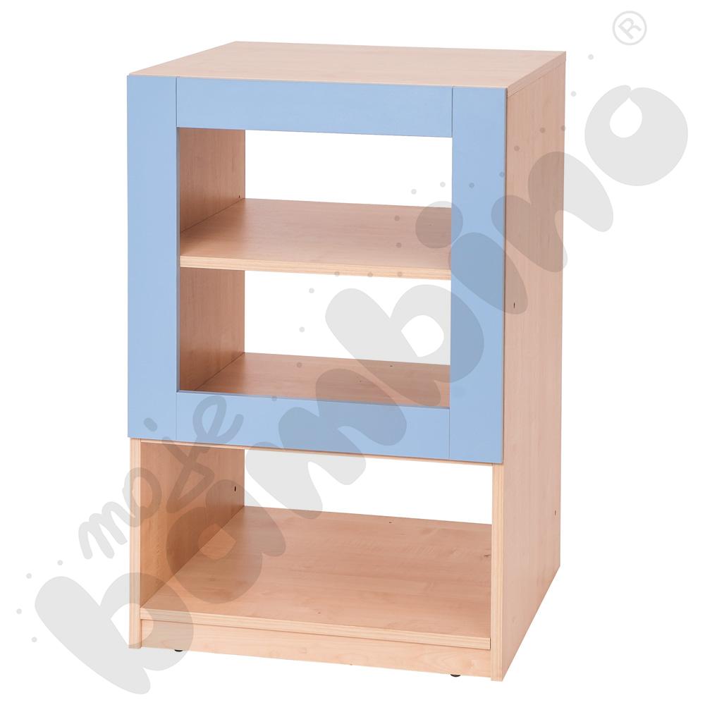 Domkowo - regał niebieski z wnęką