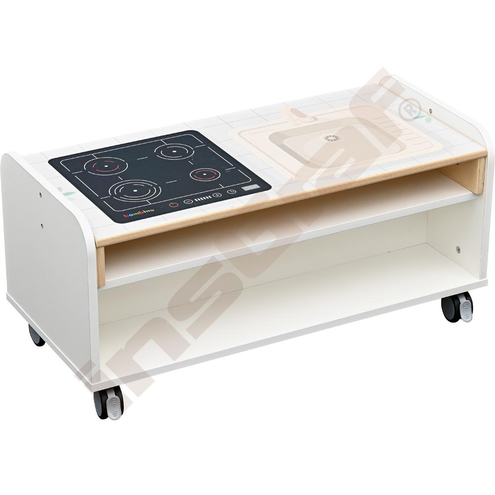 
Quadro Mobile Küche, niedrig, weiß (Quadro 253W)
