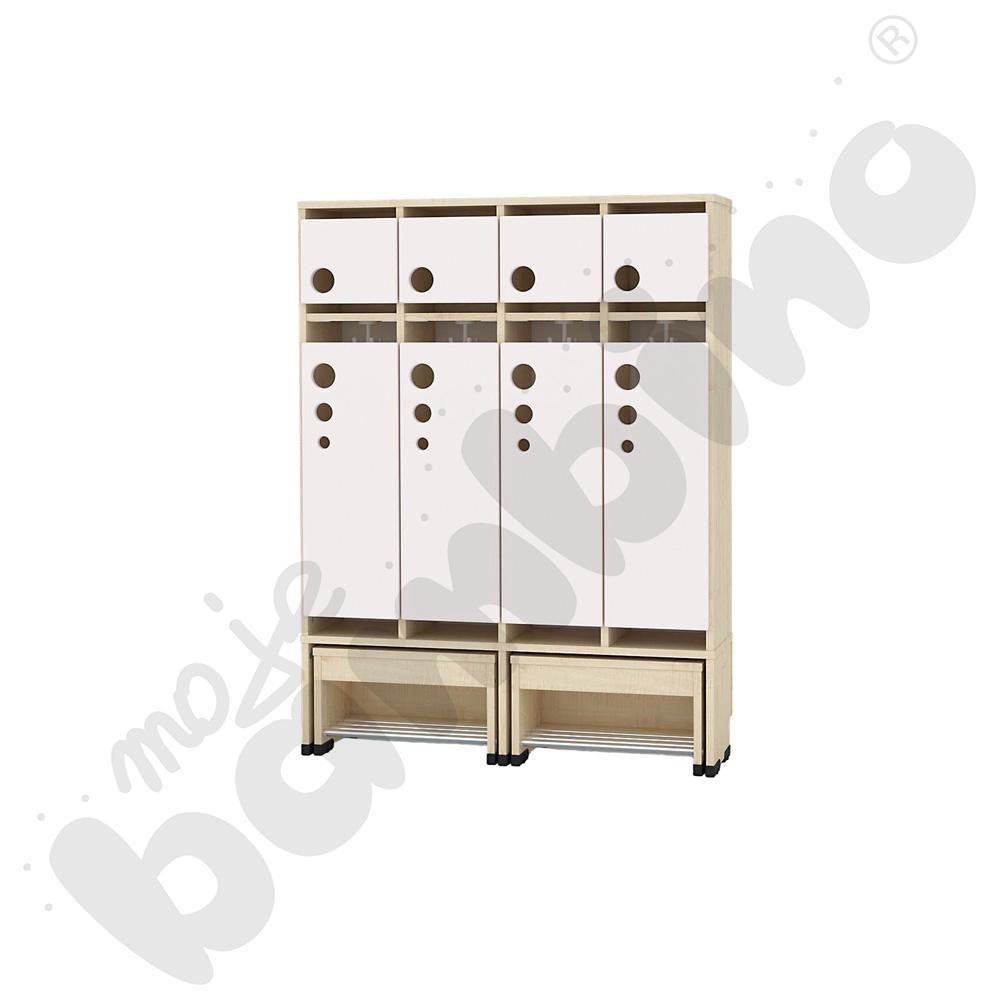 Szatnia Kropla z wysuwanym siedziskiem 4-os., wys. 26 cm 