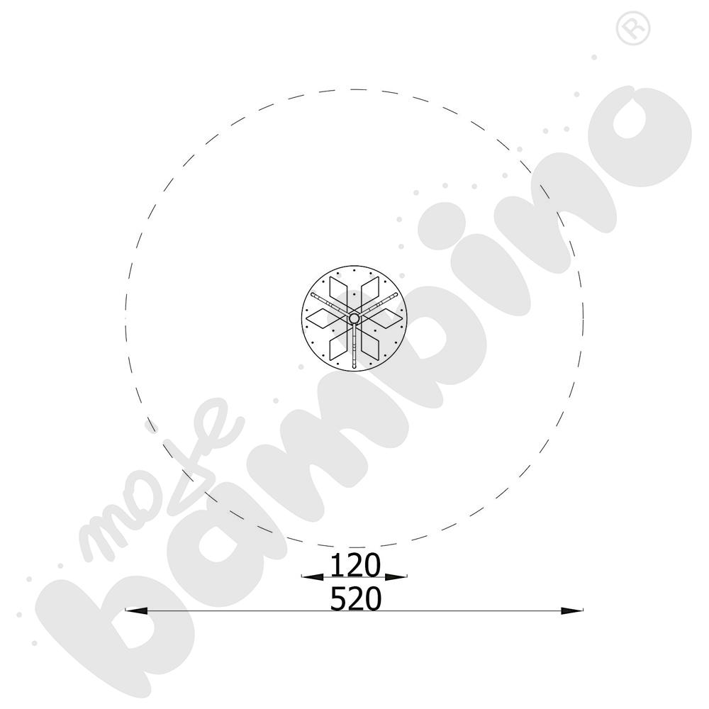 Verto - karuzela 3-osobowa