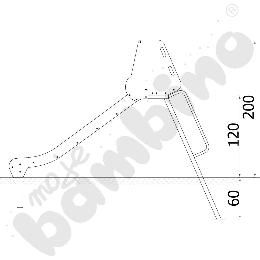 Zjeżdżalnia wolnostojąca 120