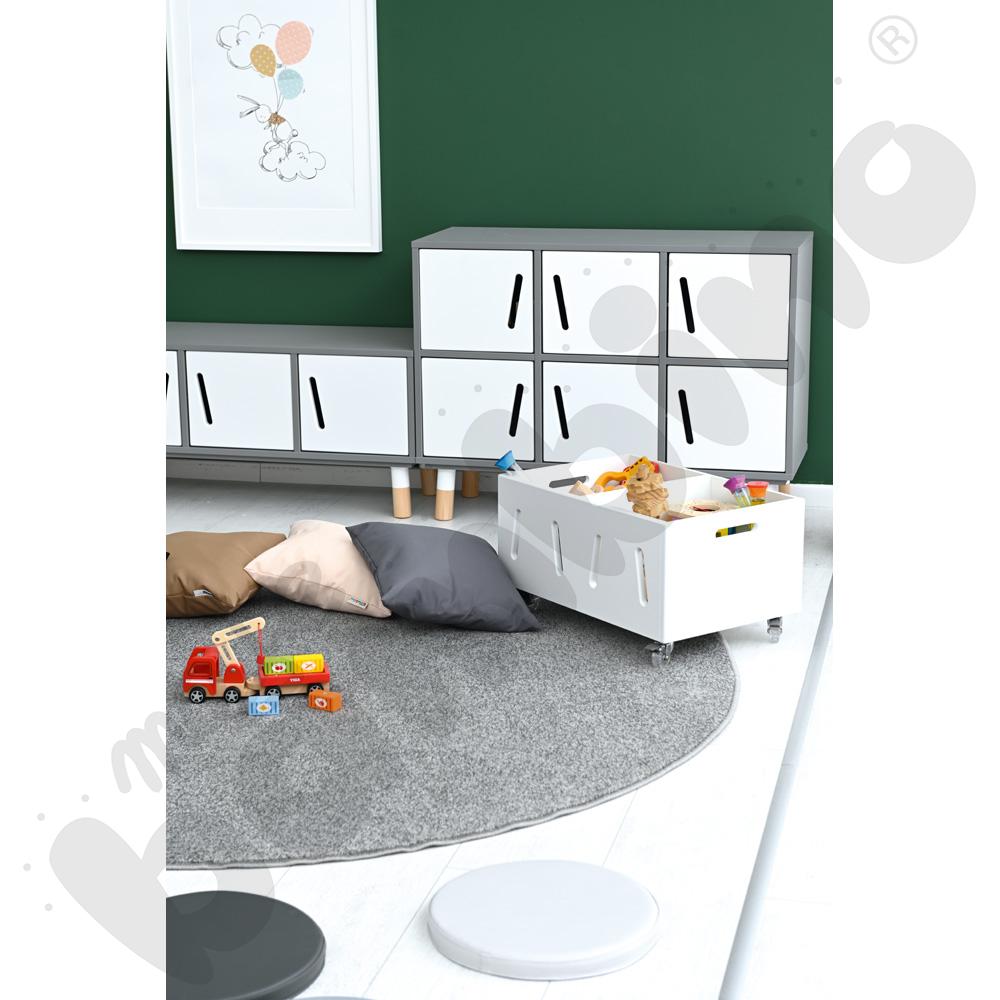 Biblioteczka niska TAB na kółkach