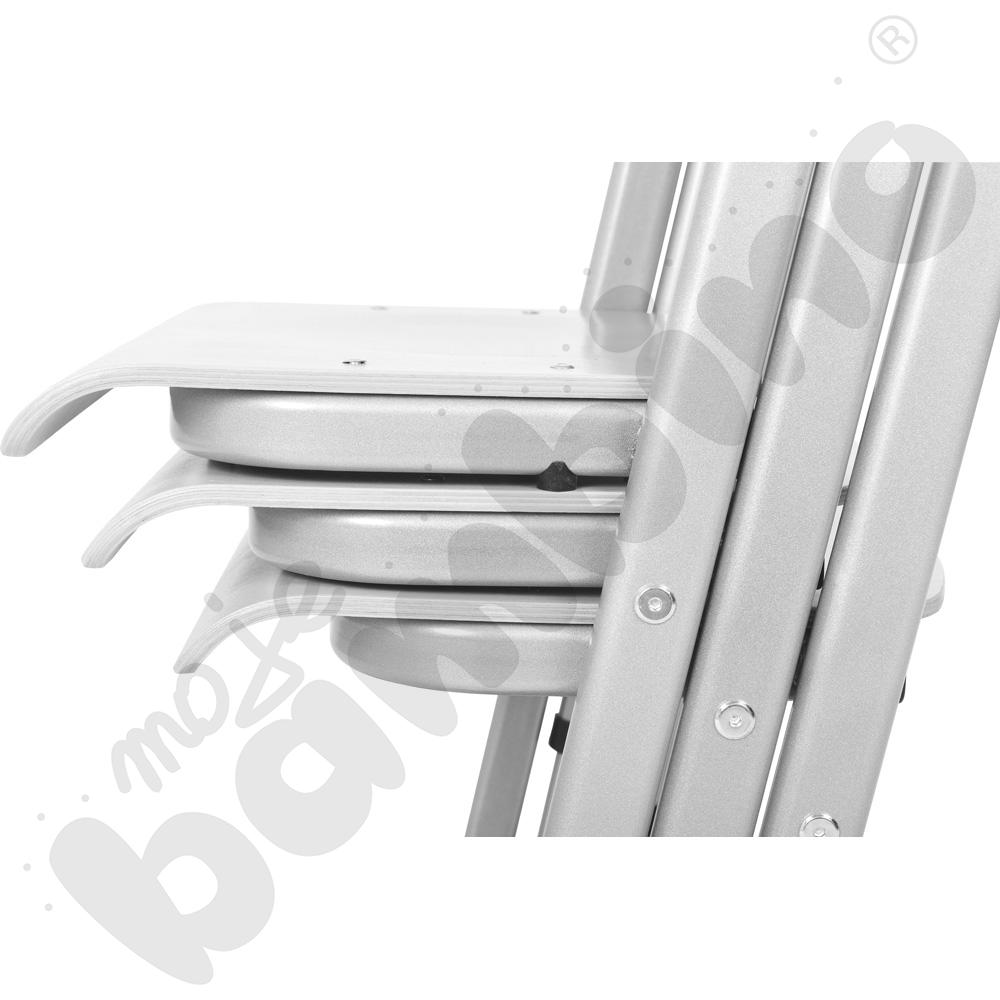 Krzesło T 3 w 1 z regulowaną wysokością rozm. 4-6 aluminium