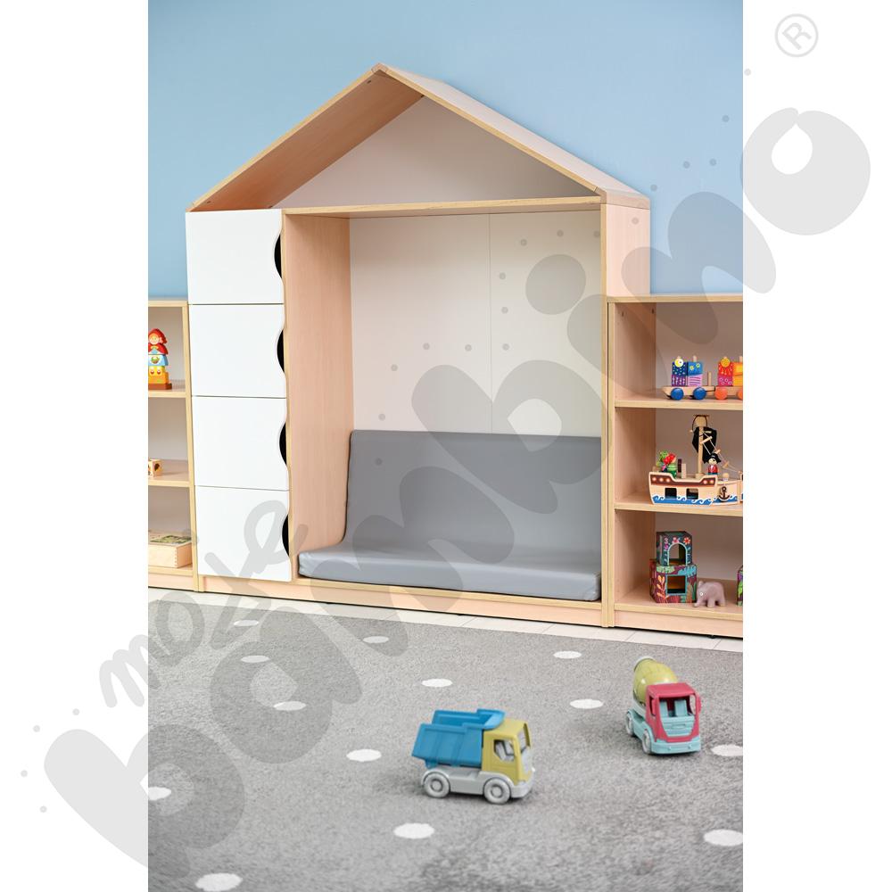 Biblioteczka-domek Feria, klon jasny