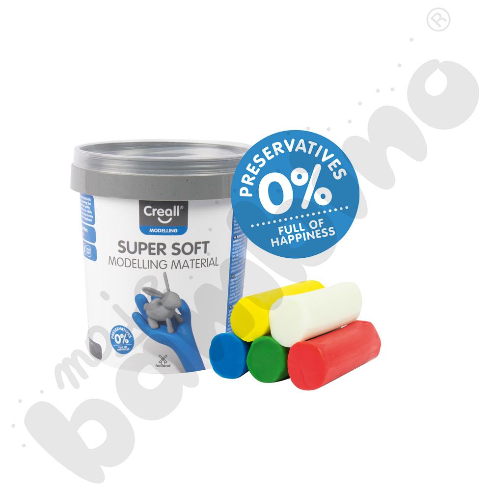 Super miękka masa plastyczna, 5 kol., 450 g